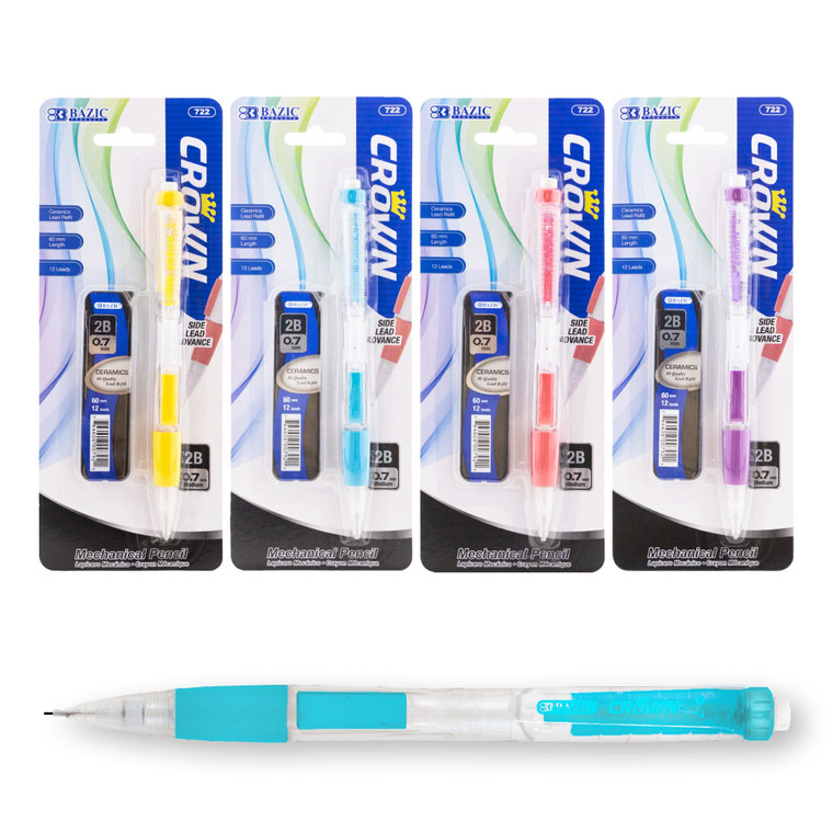 Crown 0.7mm Mechanical Pencil with Ceramic Lead, 24 units per case