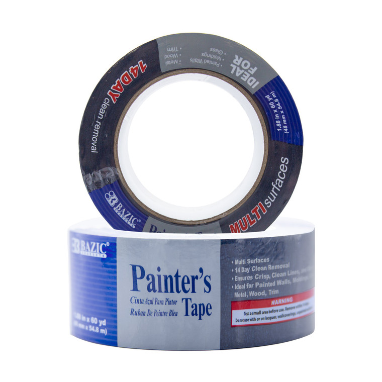 Blue Painter's Tape 1.88 in x 60 Yards Clean Removal, 24 units per case