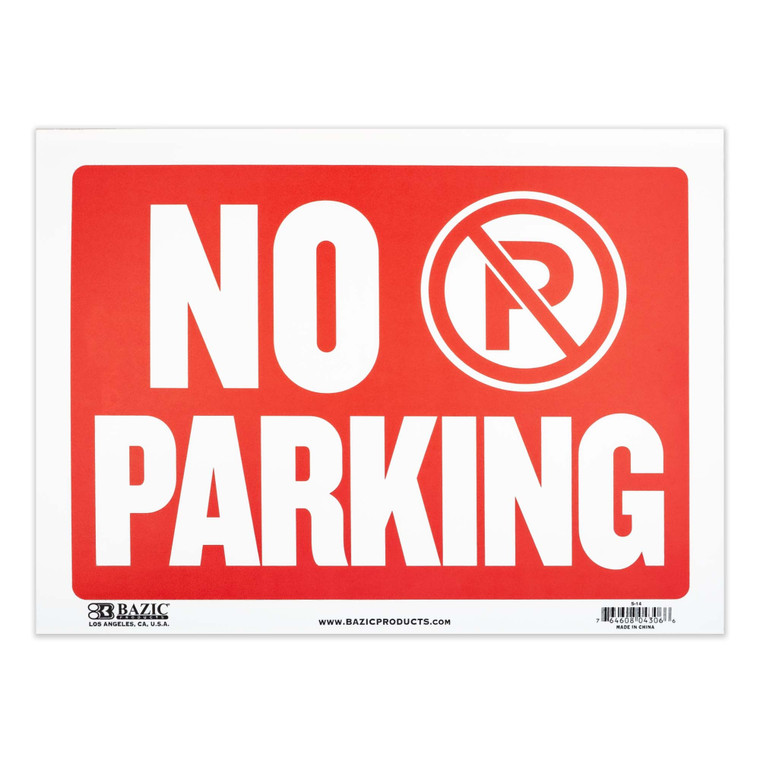 9x12 No Parking Sign High Visibility, 24 units per case