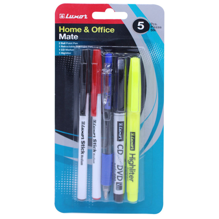 Luxor Home & Office Mate, Ball Point Pens, Marker, Highliter