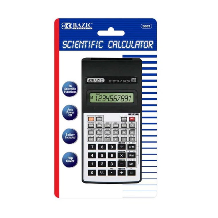 BAZIC 56 Function Scientific Calculator with Flip Cover