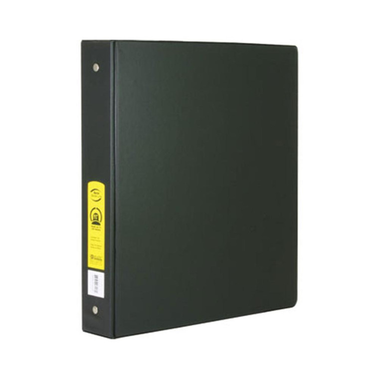 BAZIC 1.5" Black 3-Ring Binder with 2-Pockets
