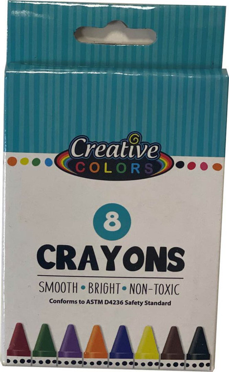 Creative Colors Crayons - 8 Ct - A Grade