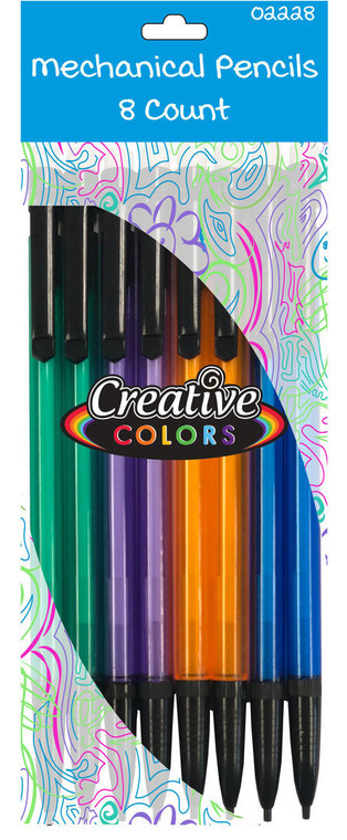 Creative Colors Mechanical Pencils - 8Ct - 0.7mm