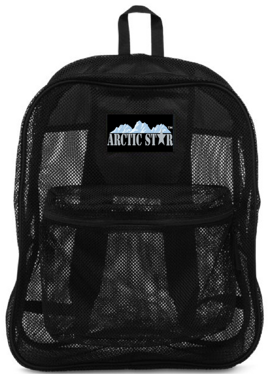 Arctic Star Mesh Backpack - 17" - Black