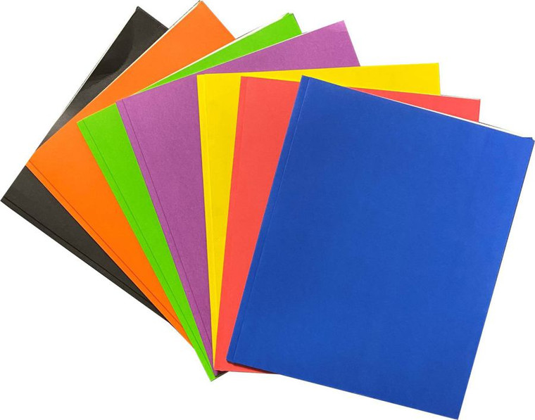 Paper Portfolios  Combo - Black, Orange, Green, Yellow, Red, Blue