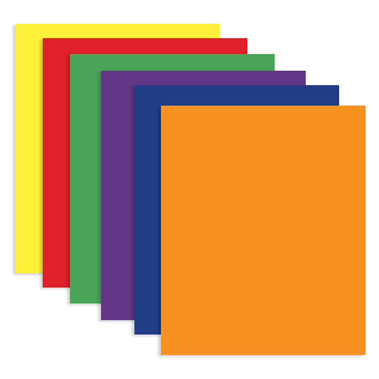 Bazic Assorted Color 2-Pockets Portfolios Paper