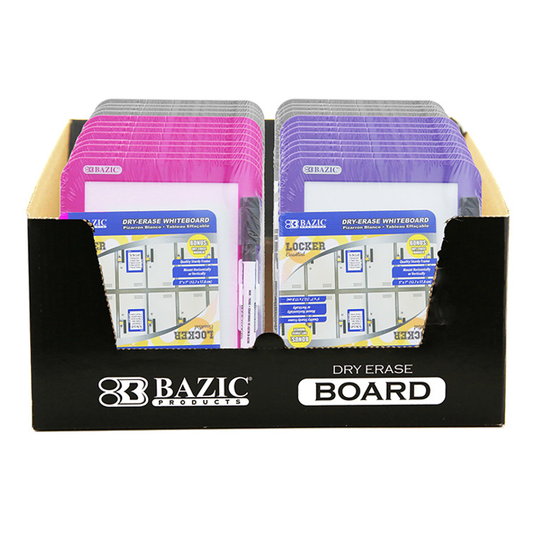 BAZIC 5" X 7" Dry Erase Board w/ Marker