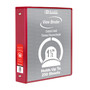 BAZIC 1.5" Red 3-Ring View Binder w/ 2-Pockets