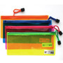 Assorted Neon Color PVC Zipper Pencil Pouches, 96 units per case