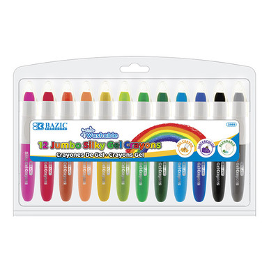 Bazic Products 6 Color Silky Gel Crayons