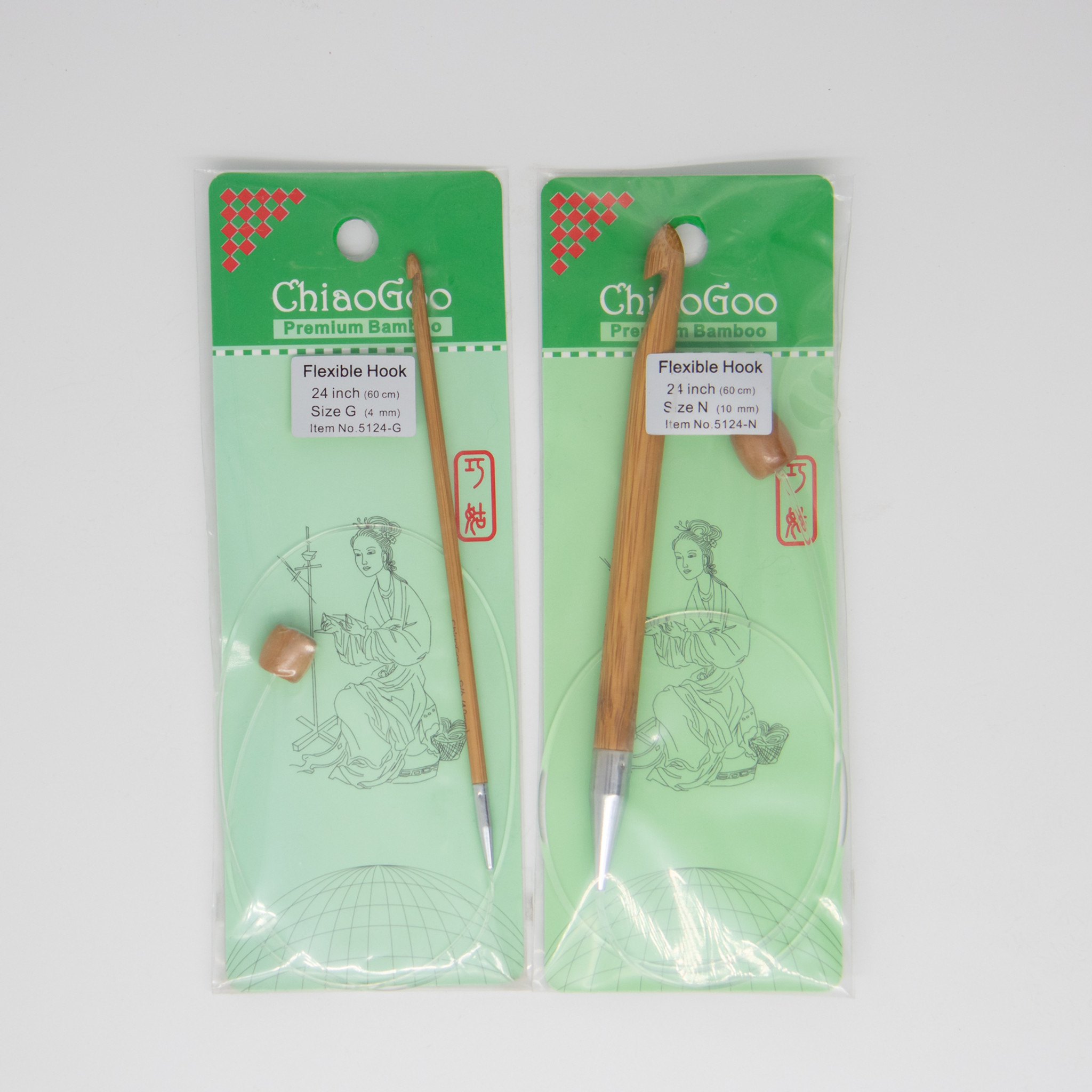 ChiaoGoo Tunisian Flexible Crochet Hooks 32-Size J