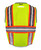 Glow Series Class 2 Green Vest with Luminous Reflective Tape and D-Ring Opening