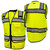 Surveyors Class 2 Green Safety Vest with Tablet Pockets and Neck Padding