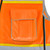 Surveyors Class 2 Orange Two Tone Black Bottom Vest and Tablet Pockets