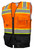 Surveyors Class 2 Orange Two Tone Black Bottom Vest and Tablet Pockets