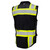 Fierce Safety SU500B-BRV Premium Surveyors Class 1 Black Vest with Tablet Pocket & Neck Padding