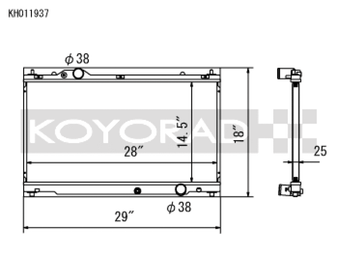 Koyo 06-13 Lexus IS250/IS350 2.5L/3.5L (6MT/AT) Radiator - KH011937 Photo - Primary