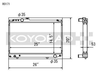 Koyo 86-92 Toyota Supra NA/Turbo MT Only (USDM Vehicles Req. M16x1.5 Plug) Radiator - R0171 Photo - Primary