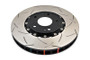 DBA 03-05 Evo 8/9 Front Slotted 5000 Series 2 Piece Rotor Assembled w/ Black Hat - DBA52218BLKS Photo - Primary