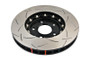 DBA 03-05 Evo 8/9 Front Slotted 5000 Series 2 Piece Rotor Assembled w/ Black Hat - DBA52218BLKS Photo - Close Up