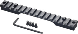 Iso view of Black Savage 110 Ultralite Short Action - 8-40 Screws