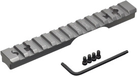 Iso view of Silver Anschutz Match 54MS - Metallic Silhouette Action - .22lr