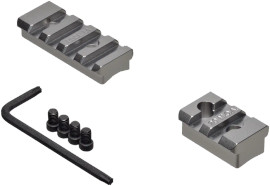Iso view of Silver Fierce-Arms Fierce Arms Edge/Fury/CT- 2pc - Long Action