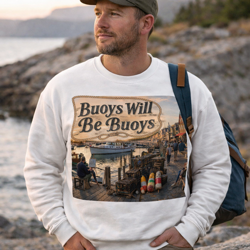 Newport Golden Hour Harbor Crewneck Sweatshirt