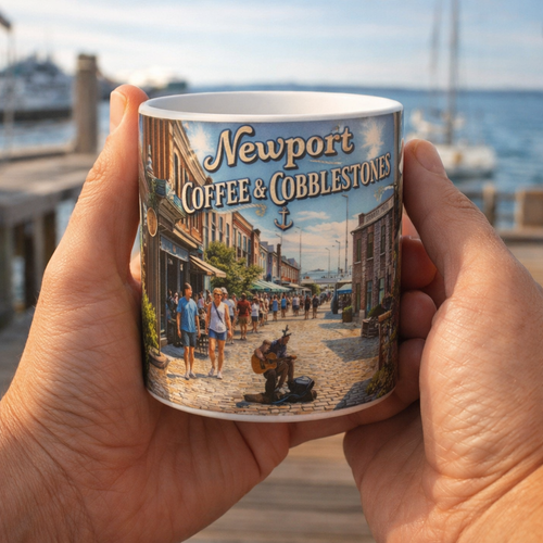 Newport Coffee & Cobblestones Mug