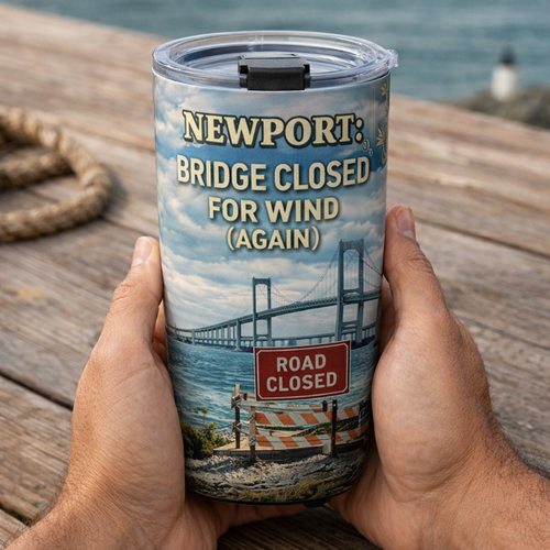 Newport: Bridge Closed for Wind (Again) 20oz Tumbler