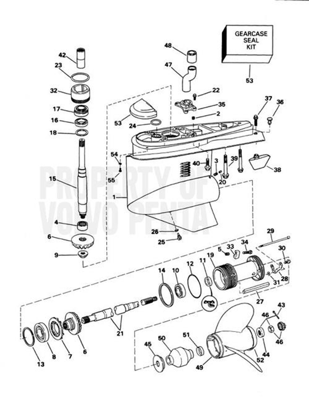 Volvo Penta Seal Kit (Volvo) Volvo Penta (3850597)