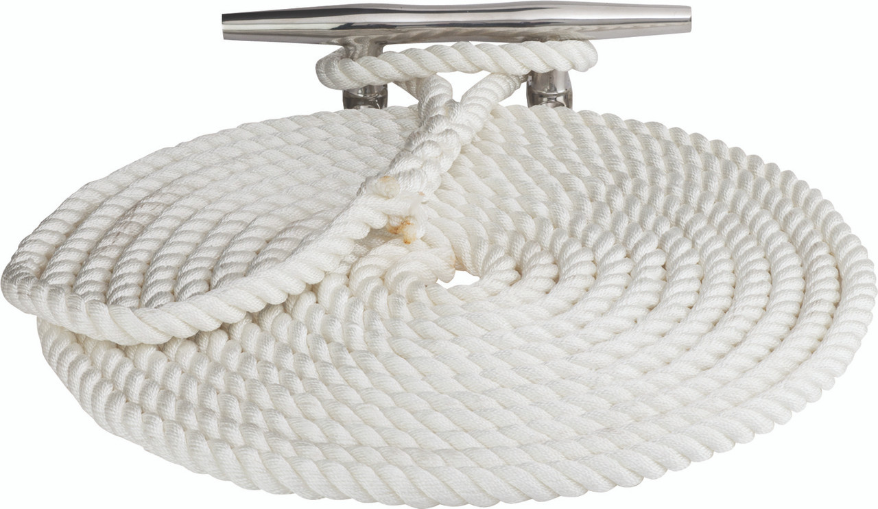 Sea Dog Marine Twisted Nylon Line 3/8"X10' White (301110010Wh-1)