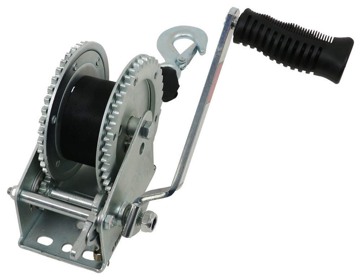 Jif Marine 2000Pound Trailer Winch With Strap (W2000D)