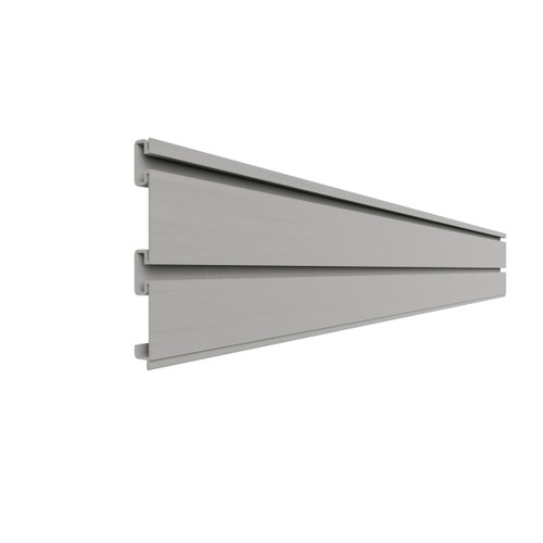 Strong Wall – Aluminum Slatwall Rail – 4 Foot Section – Brushed