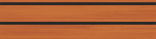 Aluminum Slatwall Rail – 2 Foot – Cherry