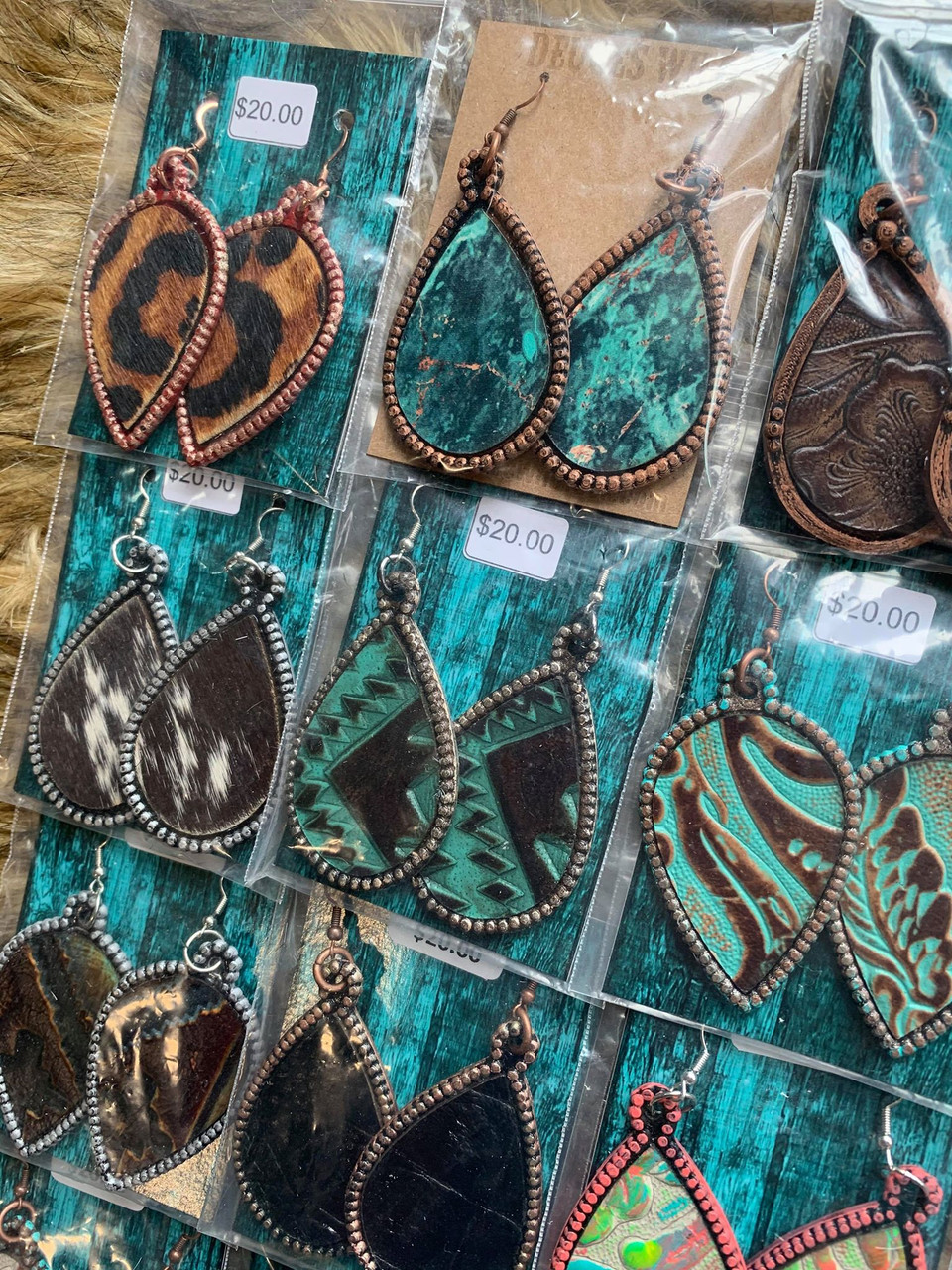 Dot & Hide Earrings Group 2 DEUCES WILD TACK LLC