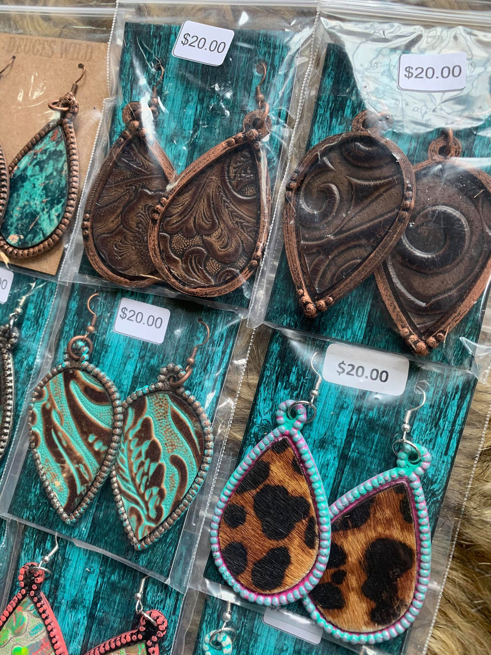 Dot & Hide Earrings Group 2 DEUCES WILD TACK LLC