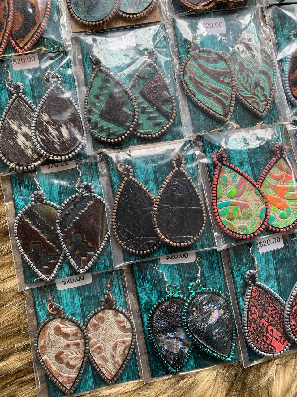 Dot & Hide Earrings Group 2 DEUCES WILD TACK LLC