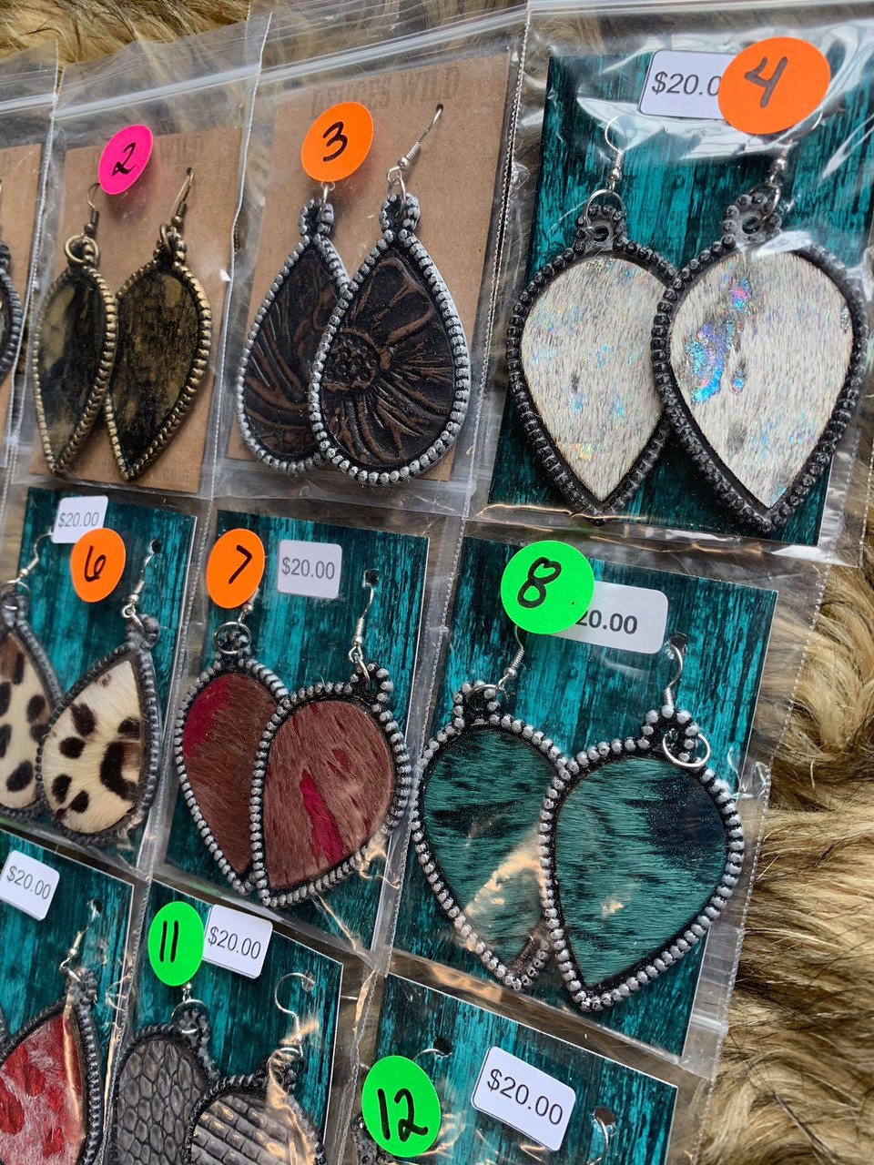 Dot & Hide Earrings Group 4 DEUCES WILD TACK LLC