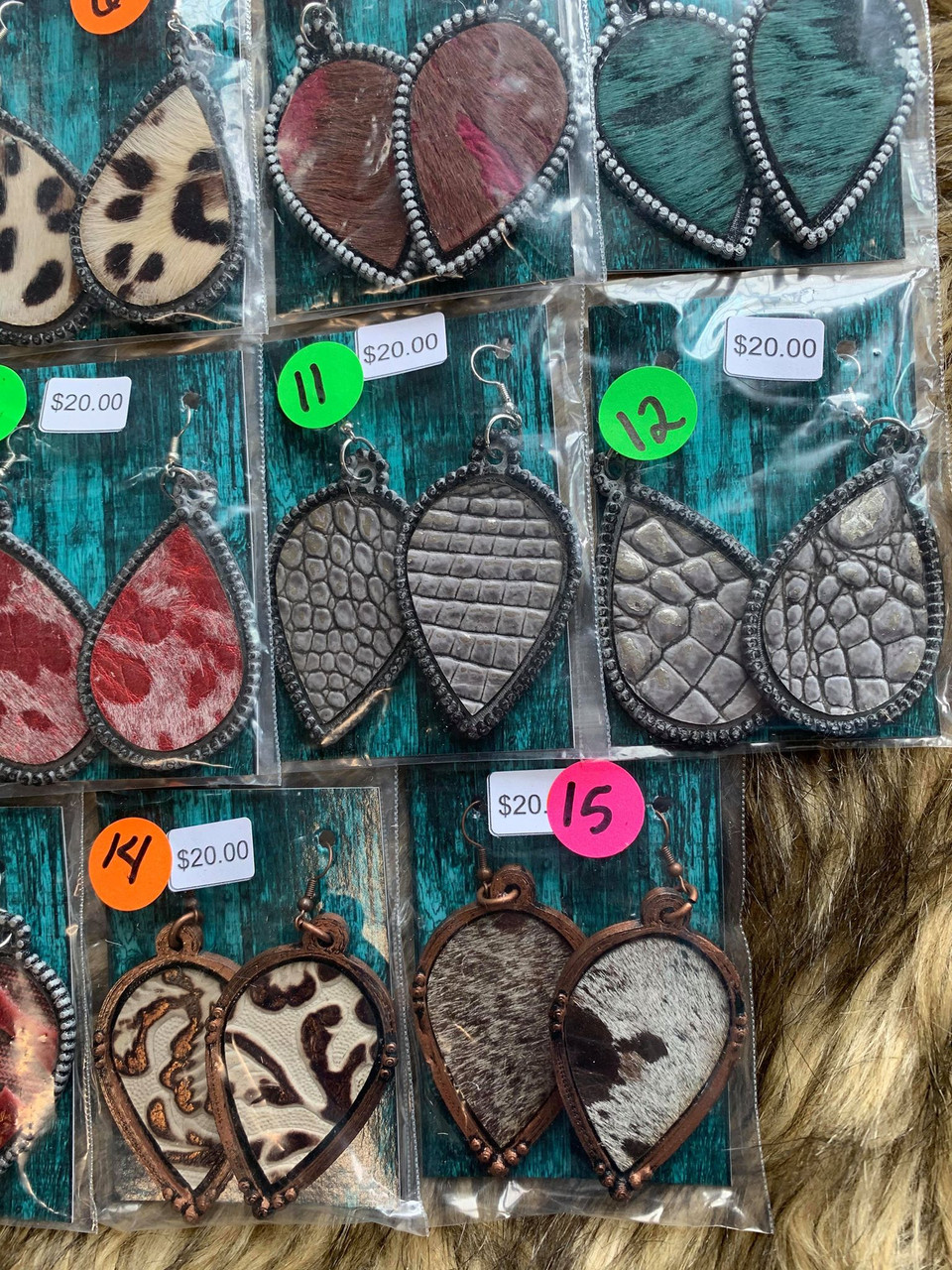 Dot & Hide Earrings Group 4 DEUCES WILD TACK LLC