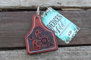 Handtooled Keychain K20