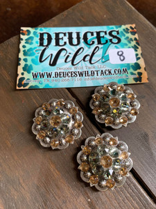 Concho Set 08-Black Diamond, Light Colorado 1.25" Berries