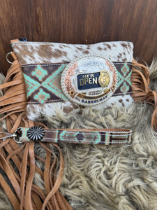 Buckle Wristlet-Brown Spotted Navajo