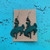 Teal Hair On Bucking Horse Earrings