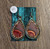 Turquoise Dot & Hide Earrings w/ Bling 29