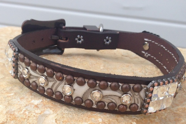 Scroll Bling Collar 10-23"