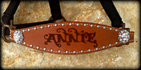 Tan Laser Engraved Bronc Halter