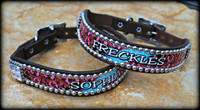 Deuces Wild Design Collar With Name 10-21"