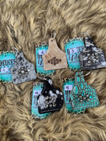 Cowhide & Bling Keychains Group 2 